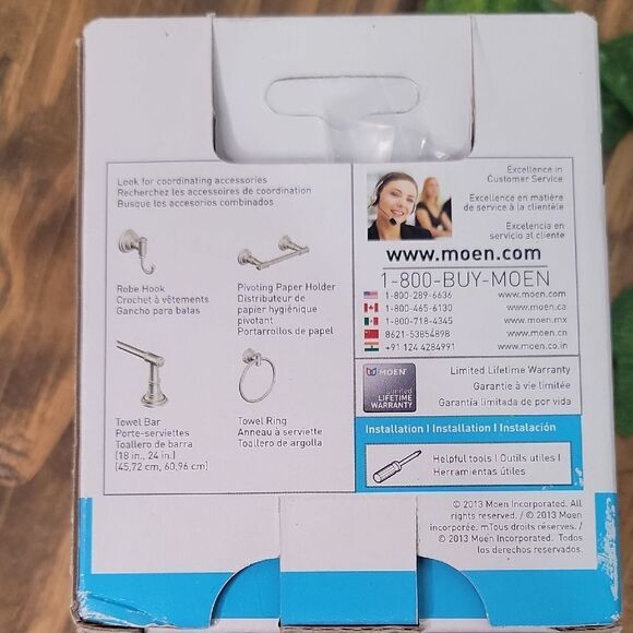 Moen Ellsworth Brushed Nickel Robe Hook - Picture 4 of 6